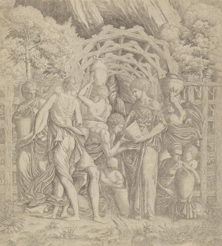Master IV, Rebecca and Eliezer at the Well, ca. 1540's