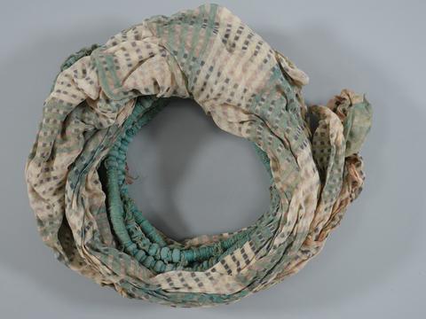 Unknown, Turban Cloth with Diagonal Tie-Dye Stripes, early 20th century