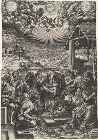 Giorgio Ghisi, The Nativity, 1553