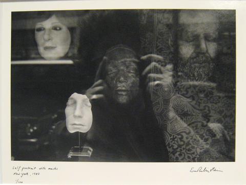 Eva Rubinstein, Self Portrait with Masks, New York, 1983, 1983