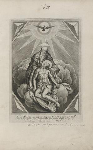 Hieronymus Wierix, The Holy Trinity, before 1612