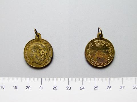 Willem III, Medal Commemorating Marriage of King William III and Emma of Waldeck and Pyrmont, 1879