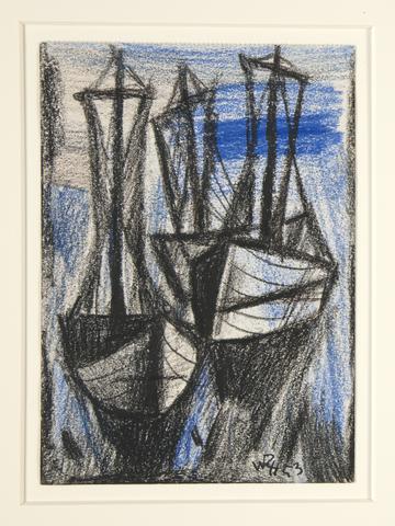 Willy Robert Huth, Untitled [Boats], 1953