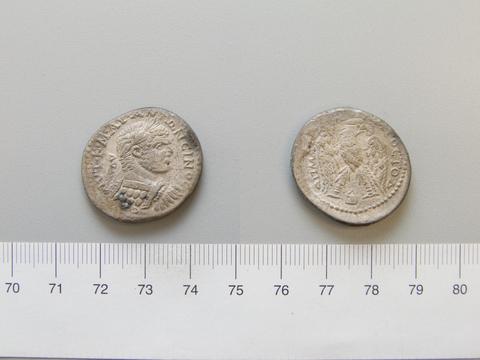 Caracalla, Roman Emperor, Tetradrachm of Caracalla, Roman Emperor from Edessa, Mesopotamia, 215–17