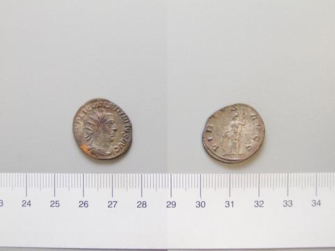 Valerian, Emperor of Rome, Antoninianus of Valerian, Emperor of Rome from Antioch, 253–56