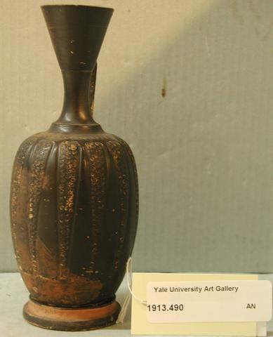 Unknown, Black-glazed lekythos, 323–30 B.C