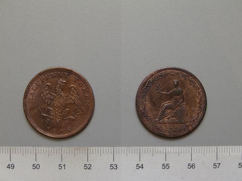 Birmingham Mint, Halfpenny Token from Lower Canada, 1815