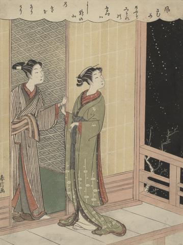 Shiba Kokan, A Stormy Night, 1770