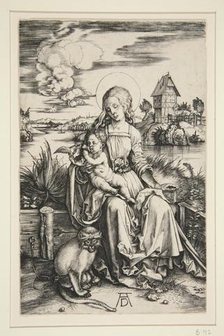 Albrecht Dürer, The Virgin and Child with the Monkey, ca. 1498