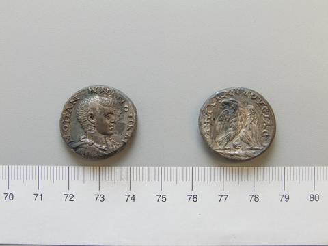 Diadumenian, Emperor of Rome, Tetradrachm of Diadumenian, Emperor of the Roman Empire from Tyre, 217–18
