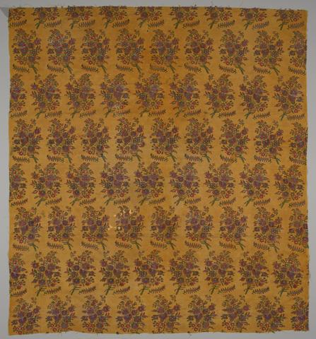 Unknown, Textile Fragment with Floral Bouquets, 17th–18th century