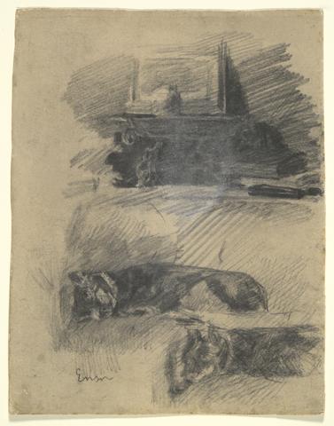 James Ensor, Studies of Dogs and Still Life, late 19th–mid 20th century