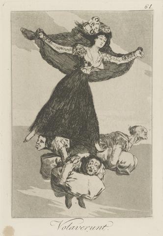Francisco Goya, Volaverunt. (They Have Flown.), pl. 61 from the series Los caprichos, 1797–98 (edition of 1881–86)