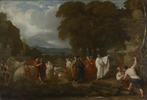 Benjamin West, Cicero Discovering the Tomb of Archimedes, 1804