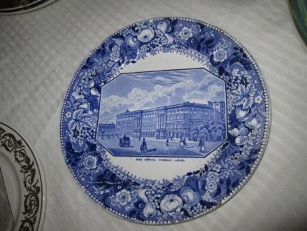 Staffordshire Potteries, Plate with view of Dos Konigl. Schloss, Berlin