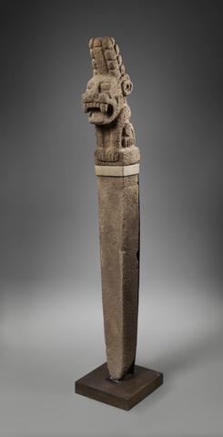 Unknown, Pedestal Sculpture with Seated Feline, 350–100 B.C.