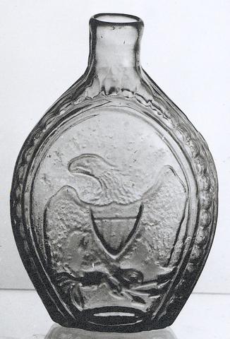 Unknown, Eagle and Sunburst Flask, 1830–50