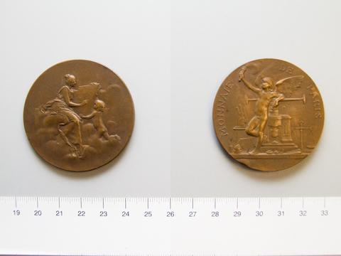 Paris, Medal of Mme V. F. Dupuis for the School of Albert le Grand, at Arcueil, ca. 1900