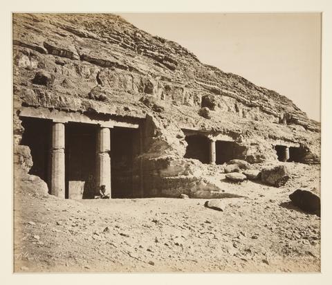 Félix Bonfils, Grottes de Beni-Hassan, Egypt (Grottos of Beni-Hassan, Egypt), ca. 1867–1901
