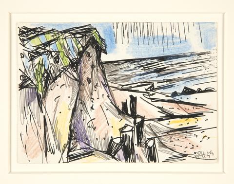 Willy Robert Huth, Untitled [View from a dock], 1955