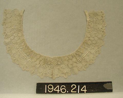 Unknown, Collar of fine needle-point "point de gaze", ca. 1900