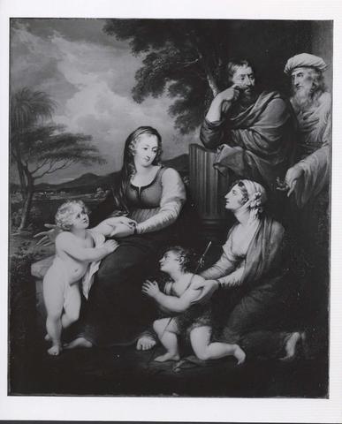 John Trumbull, Holy Family (Madonna and Child with Joseph, John the Baptist, Elizabeth, and Zacharias), 1802–6