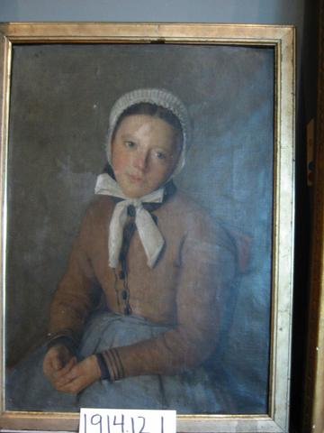 Julian Alden Weir, Study of a Woman in a Brown Dress, 1876–80
