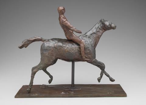 Edgar Degas, Horse and Rider, ca. 1875 (model); cast  in ca.1920