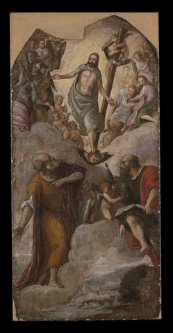 Paolo Caliari, called Veronese, Christ in Glory Appearing to Saints Peter and Paul, ca. 1550