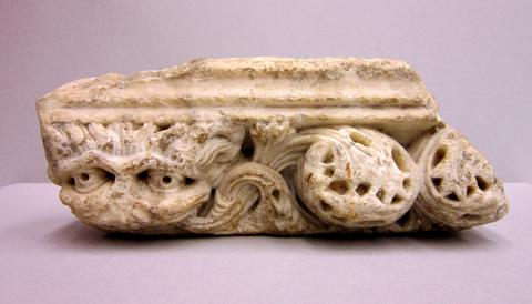 Unknown artist, 12th c., Architectural Fragment with Animal and Floral Ornament, ca. 1150–1200
