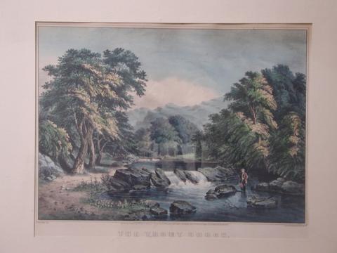 Currier & Ives, The Trout Brook, 1862