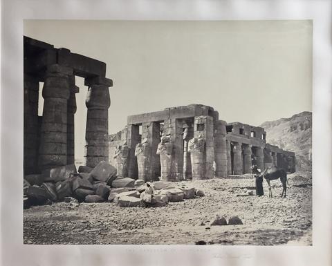 Francis Frith, The Rameseum of El-Kurneh, Thebes - Second View, ca. 1858