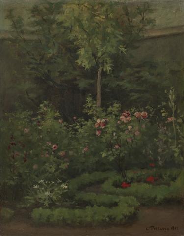 Camille Pissarro, A Rose Garden, 1862