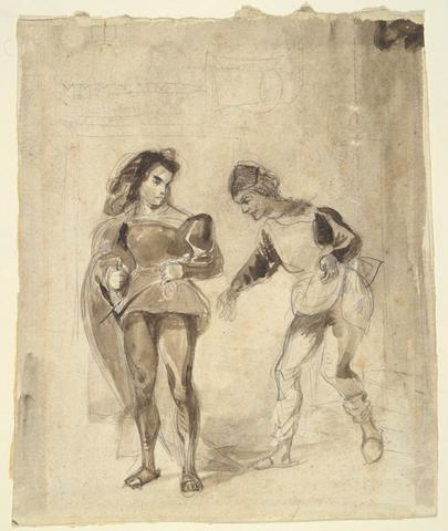 Eugène Delacroix, Ravenswood and Caleb, 1827–29