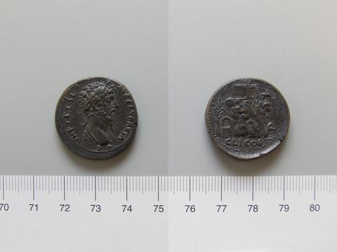 Lucius Verus, Emperor of Rome, Coin of Lucius Verus, Co emperor of Rome from Corinth, 161–69