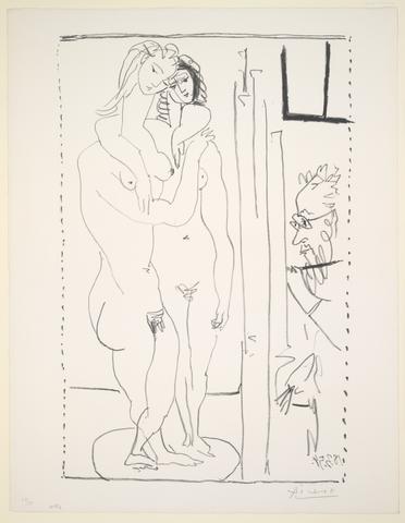 Pablo Picasso, Les deux modeles nus (Two Nude Models), March 18, 1954