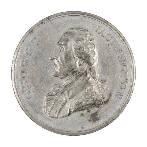 Peter Kempson, Medal of George Washington commemorating his retirement from the presidency ("Wyon Medal, Presidency resigned), 1797