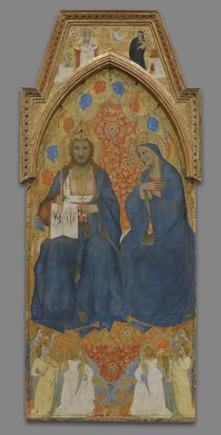 Giovanni del Biondo, Christ and the Virgin Enthroned, with Allegories of the Old and New Testament, ca. 1365