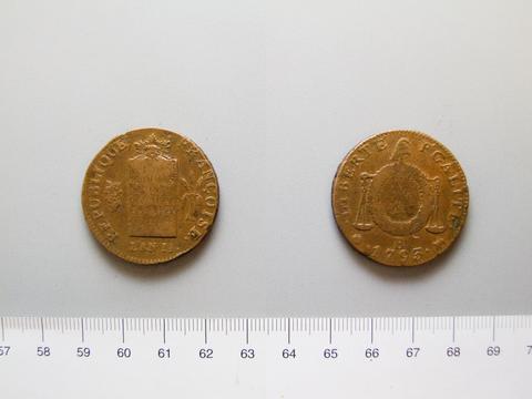 Rouen, 2 Sols from Rouen, 1793