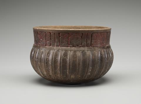 Unknown, Fluted Bowl with Text, A.D. 600–900