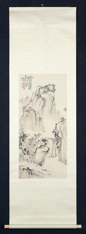 Dai Benxiao, Mountainous Landscape with Pavilion and Figure, 20th century copy