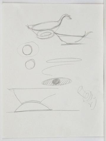 Calvin Tsao, Sketches of bowls, ca. 1990