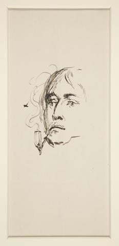 Édouard Detaille, Head of a Man Smoking a Pipe, late 19th–early 20th century