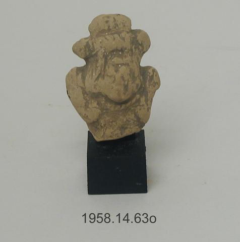 Unknown, Fragment of a whistle figurine, A.D. 600–900