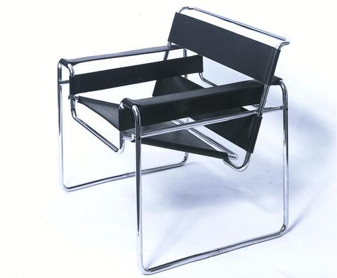 Marcel Breuer, Wassily lounge chair, designed 1925; this example 1962–1970
