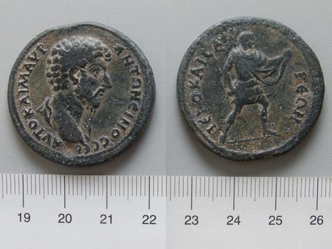 Marcus Aurelius, Emperor of Rome, Coin of Marcus Aurelius, Emperor of Rome from Hierocaesarea, 161–80