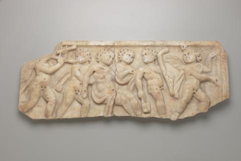Unknown, Fragment of relief from a child's sarcophagus, ca. A.D. 280