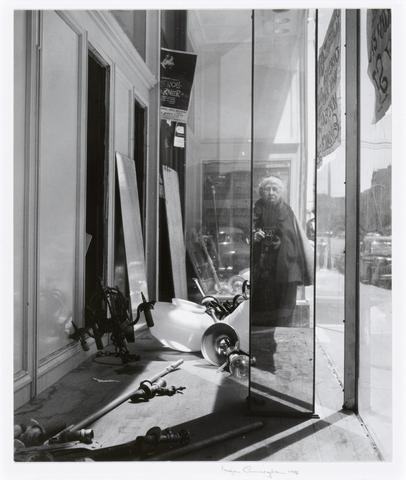Imogen Cunningham, Self-Portrait on Geary Street, 1958