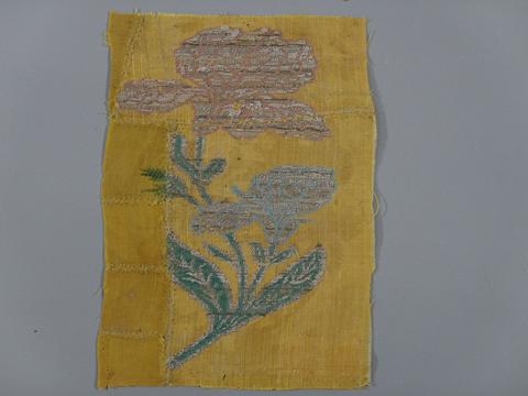 Unknown, Textile Fragment with an Iris, 17th century
