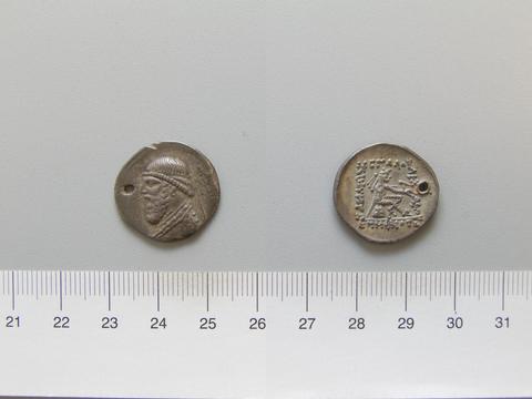 Mithridates II of Parthia, 1 Drachm of Mithradates II from Parthia, 123–88 B.C.